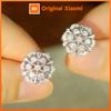 Huitan Dazzling Women's Stud Earrings with Crystal CZ Statement Accessories Wedding Party Luxury Female Jewelry Exquisite Gift