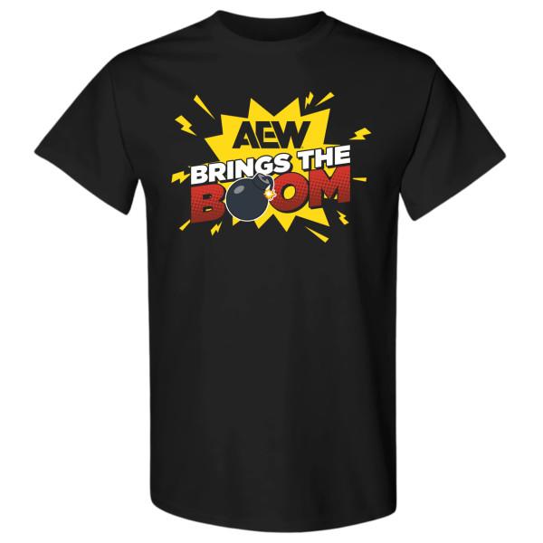 AEW Brings the Boom AEW Official TShirt Unisex T-Shirt Graphic Tee S
