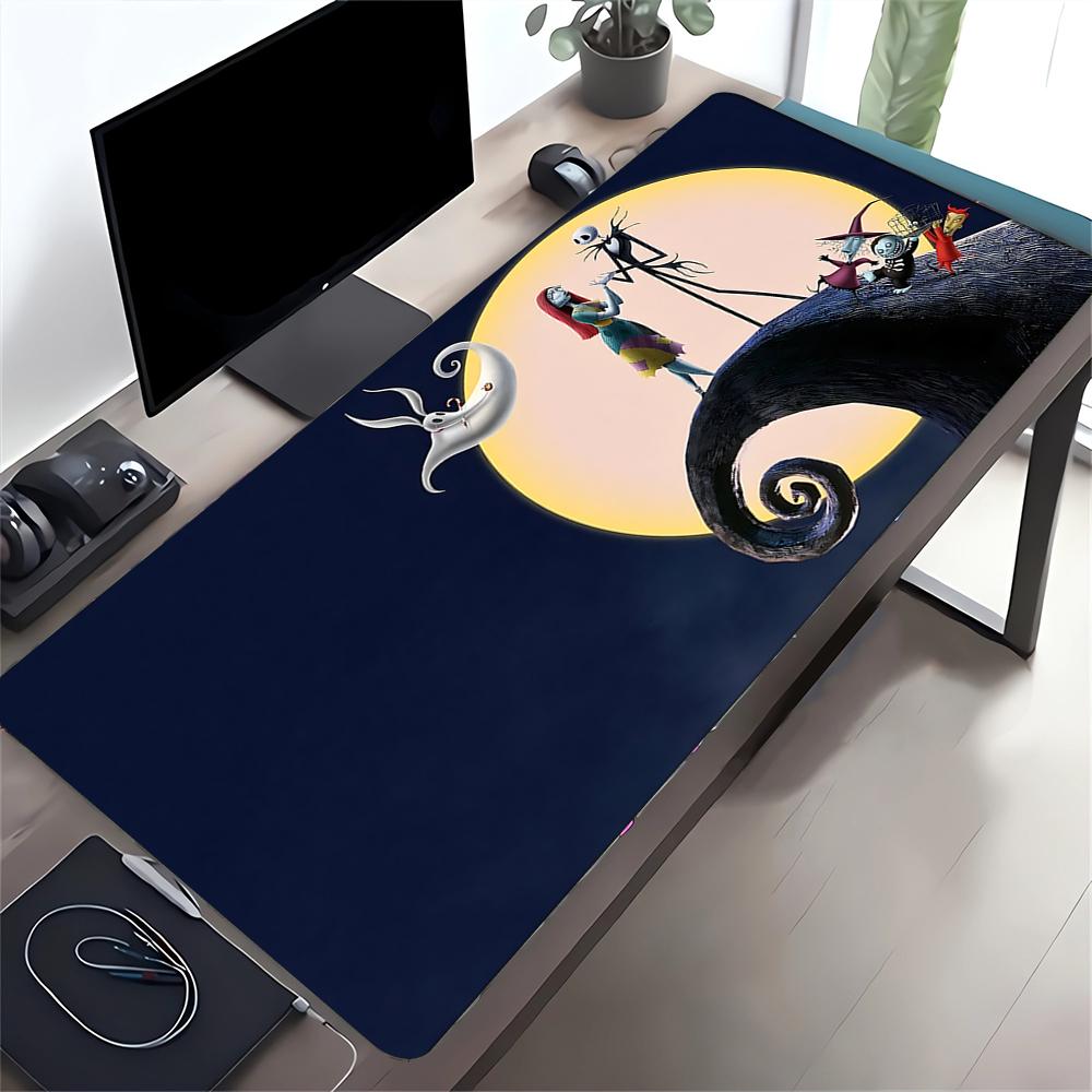 Nightmare Before Christmas Large Gaming Mouse Pad Nonslip Rubber Base Waterproof Desk Mat For Office Pc Laptop