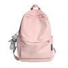 School bag female 2025 Korean version couple new large-capacity solid color versatile shoulder back trendy bag primary school students junior high sc