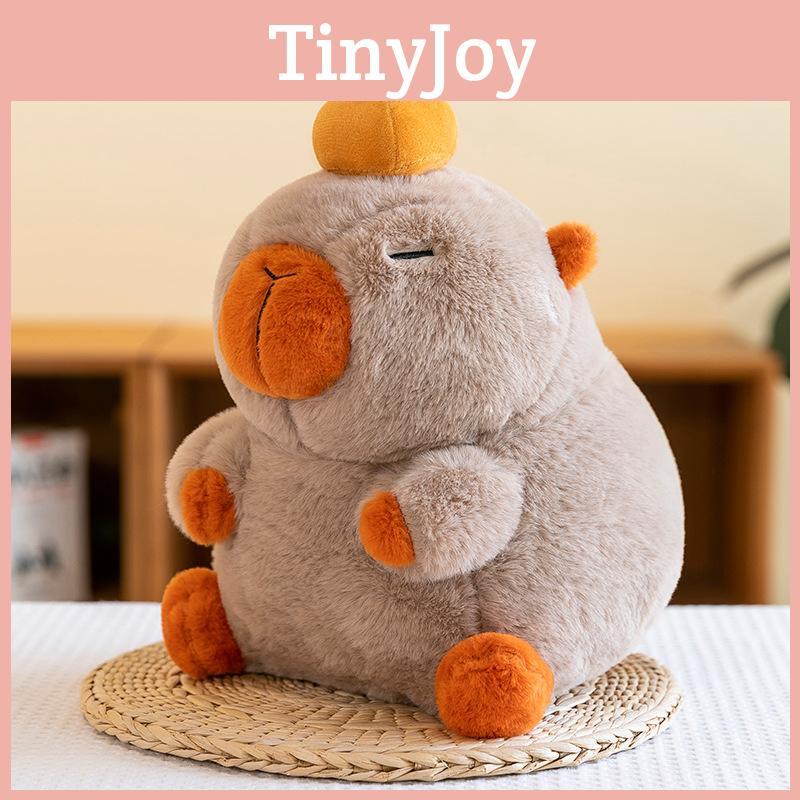 Persimmon Animal Capybara Plush Doll Childrens Birthday Gift Home Decoration