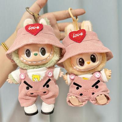 For 17cm Labubu Doll Clothes Fashion Clothes Hoodies Doll Clothes Color Match Hoodies Dolls Accessories Cute Decoration Little Cloths
