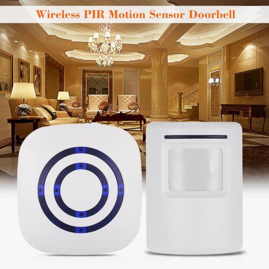 Wireless Motion Sensor Alarm Chime Motion Detector Alert with 2 Sensor