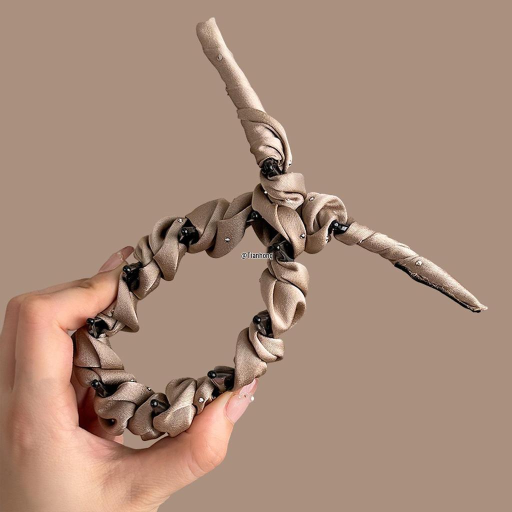 Elegant Rhinestone High Crown Headband for Women - Stylish Everyday Hair Accessory