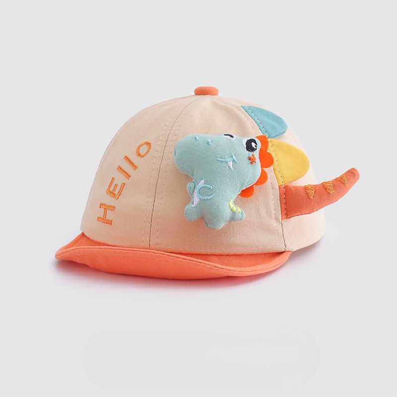 

Новая маленькая бейсболка с коротким козырьком с динозавром для мужчин и женщин, персонализированная модная бейсболка, детская шляпа (45-48cm)