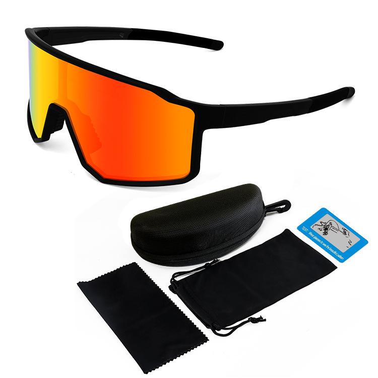 

Children s Cycling Glasses Outdoor Sports Road Mountain Bike Windproof Sunglasses Cycling Protective Eyewear Black Frame+Sunset Red