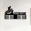 Custom Motocross Biker Medal Hanger Metal Wall Art, Sport Medal Holder Metal Sign