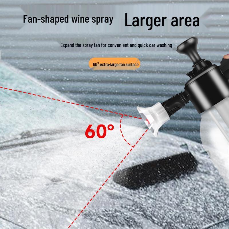 2L Dual-Use Foam Spray Bottle for Car and Home, Handheld with Pressure Relief Valve