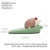 Home Cute Animal Top Door Device Cartoon Door StopAnti-collision Living Room Door Plug DecorationResin Handicraft Cute Grains