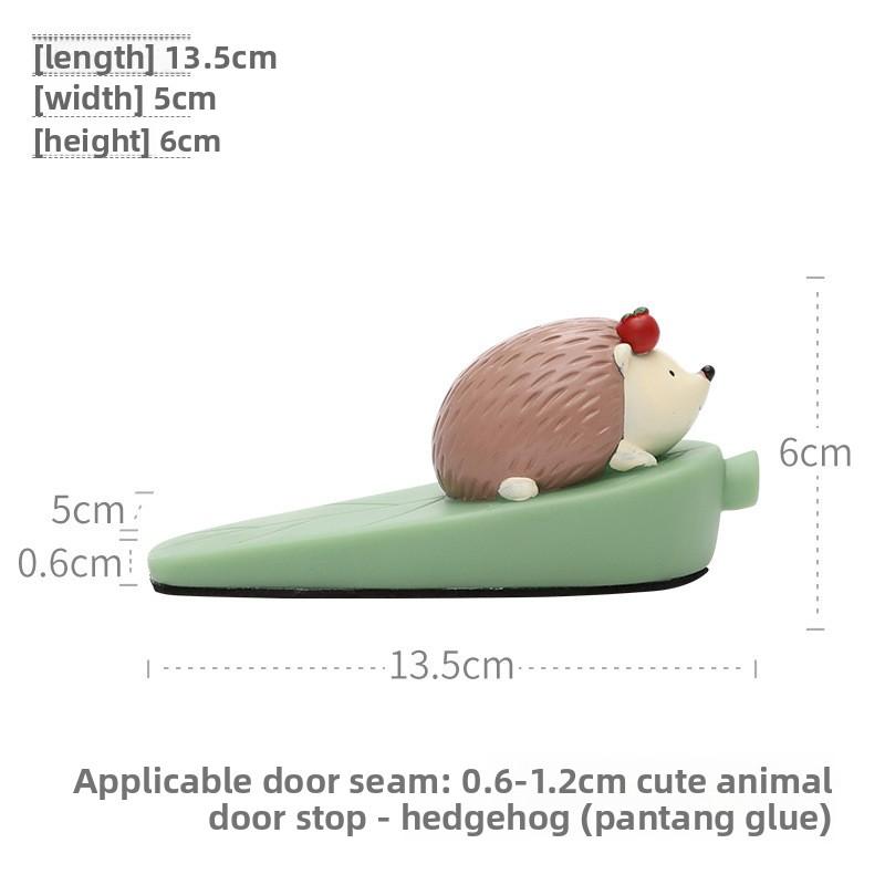 Home Cute Animal Top Door Device Cartoon Door StopAnti-collision Living Room Door Plug DecorationResin Handicraft Cute Grains
