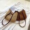 Summer Rattan Crossbody Bags Women Saddle Straw Woven Shoulder Bag Handmade Knitted Lady Small Handbags