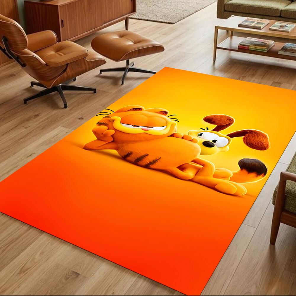 Garfield's Playful Adventures Non-Slip Home Carpet Design for Office Decor Living Room Bedroom Gift