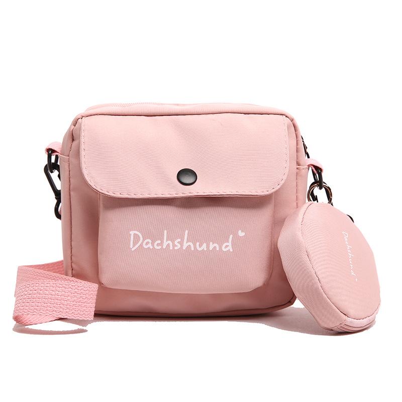 

Сумка Женская Тренд Новая Сумка Через Плечо с Алфавитом Студенческая Простая Маленькая Квадратная Сумка Универсальная Сумка Мессенджер one size fits all розовый