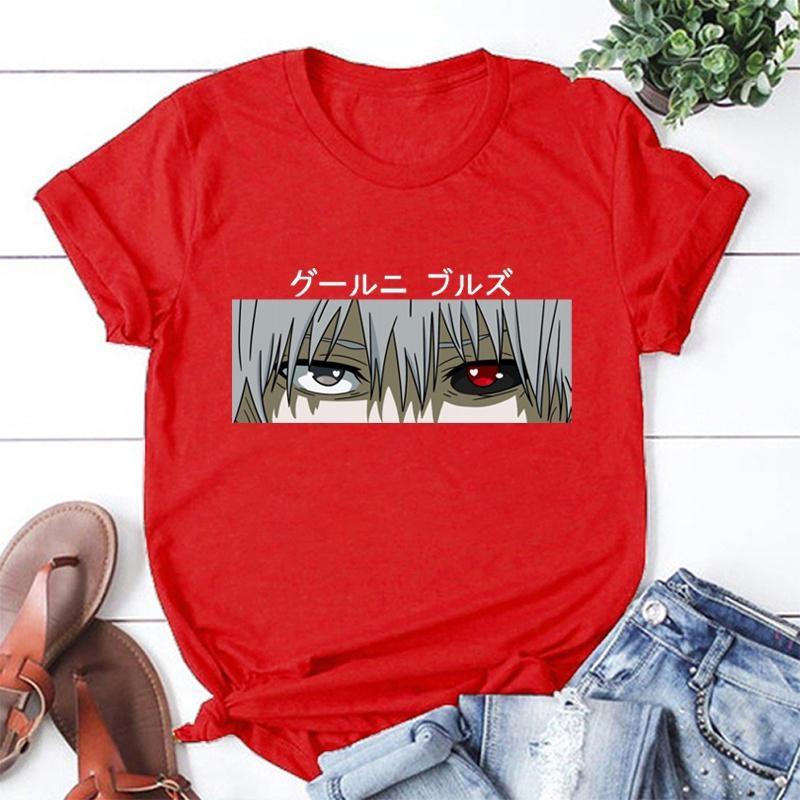 New Summer Printed T Shirt Unisex Casual Anime Harajuku T Shirt Streetwear Fashion Personality Round Neck Short Slee