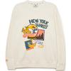 New MLB LIKE Series New York Yankees Sweatshirt Unisex Cream 3AMTL1034-50CRS