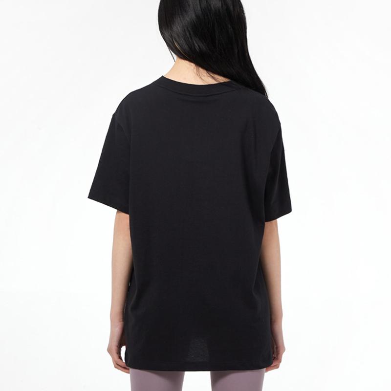 Nike Air Logo Lässiges Sport Kurzarm T-Shirt Damen Tops Schwarz CZ8615-010