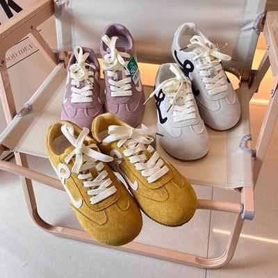 Scarpe Dexun da donna 2025 nuove popolari primavera e autunno scarpe Forrest Gump versatili scarpe bianche leggere casual scarpe sportive