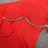 Elegant Thai Strappy Rhinestone Slit Bandage Evening Gown