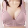 2PCS Women  Front Closure Extra-Elastic Breathable Lace Trim Bra Underwear