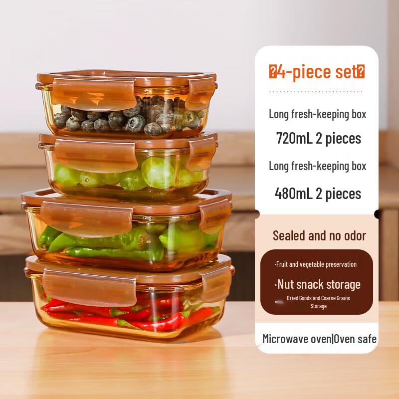 Huihuang H Skleněné nádoby na potraviny potravinářské kvality