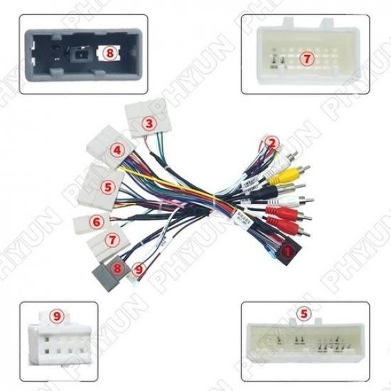 16PIN Power Cable Adapter w/ Canbus Box For Nissan X-Trail Tiida Qashqai Stereo