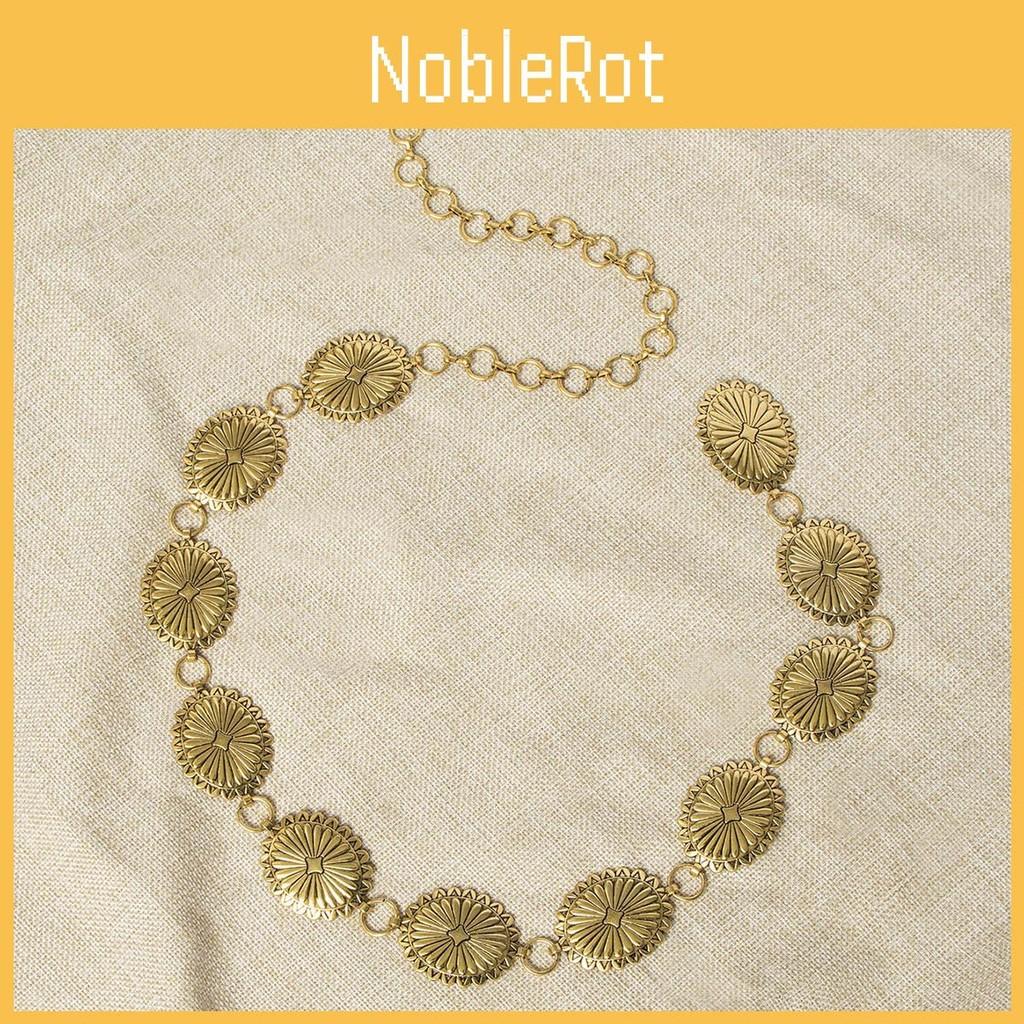 Bohemian Waist Womens Chain With Embossed Metal Finish For Summer And Winter Wear