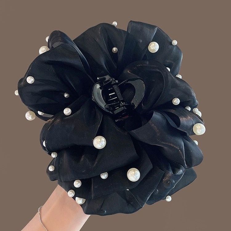 Elegantes Temperament Perle große Blase Haarspange für Frau Hai-Klammer Mode Mädchen Hinterkopf Haarklammer