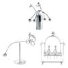 Mini Iron Man Balancing Toy Stress Relief Horse Riding Cycling Double Person Swing Iron Man Ornament Home Office Desktop Decoration