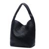 Korean-Style Hand-Woven Women's Casual Shoulder Bag with Large Capacity