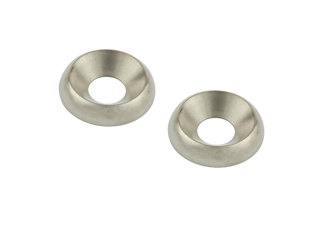 POSH FAITH Motorcycle Supplies Rosette Washer for M6 Flathead Bolts Stainless Steel 2 Pieces 900106-S2