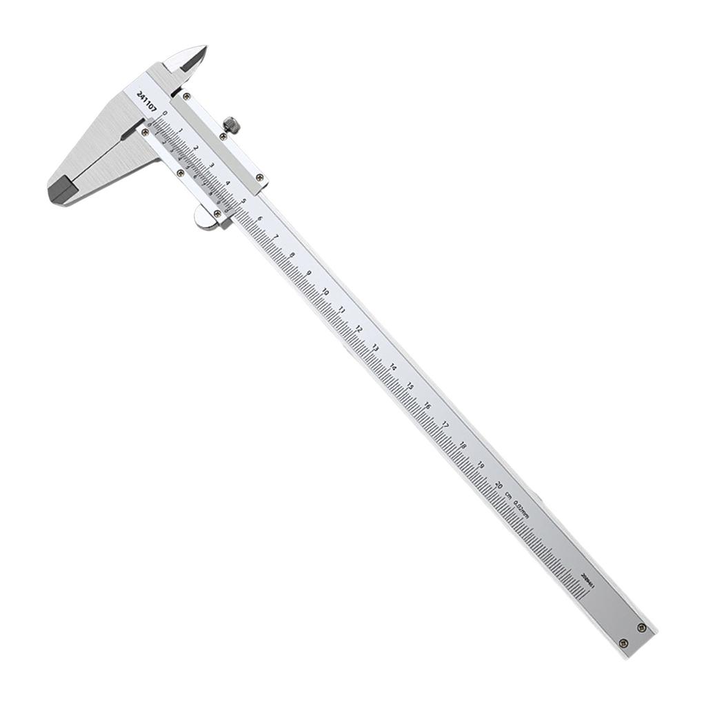 Stainless Steel Vernier Caliper 150/200/300mm Caliper Measuring Tool Manual Micrometer for Depth Diameter Measurement