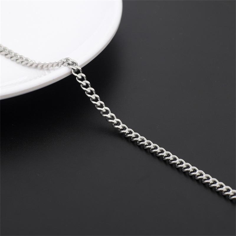 Lanț Fin din Oțel Inoxidabil 304 și Oțel Titan pentru Bijuterii, Breloc, Panou Publicitar sau Geantă