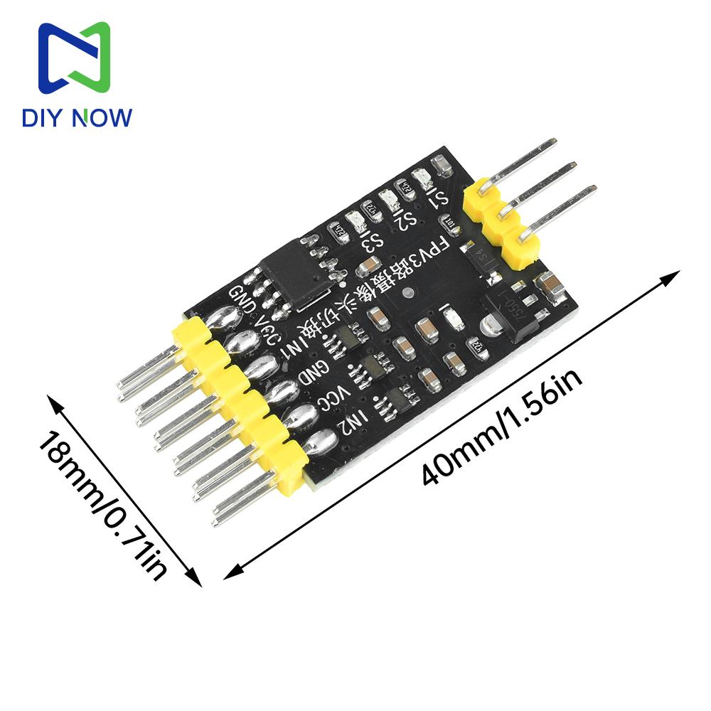 DC 5-12V 3-Channel Video Switcher Module FPV 3-way Camera Switch  PWM Control Suitable for RC Aircraft and FPV Drones Monitoring