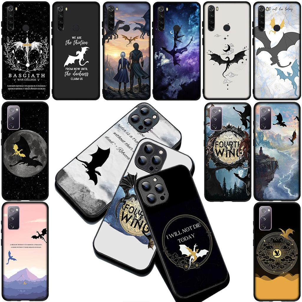 Vierte Flügel Drachen Silikonhülle für Samsung Galaxy A36 A55 A26 A05 A06 A14 A50 A51 A53 A54 A12 A13 A23 A35 Hülle Handyhülle