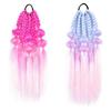 Lantern Braid Bubble Jumbo Braid Corlorful Tinsel Wire Extension Long Twist Braid Bulk  for Women