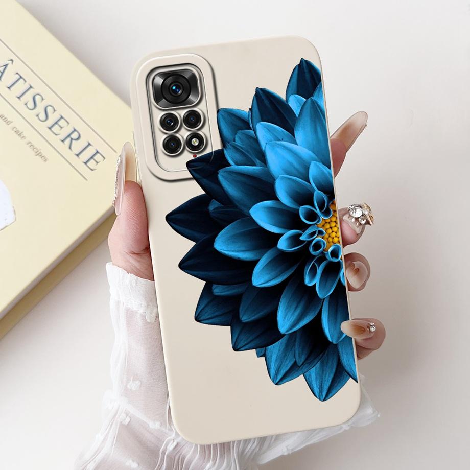 Case For Xiaomi Redmi Note 11 11s 11 Pro Pro+ 4G 5G Phone Case Note 11T Soft Silicone Funda Women Fashion Flower Printed Cover