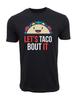 Unisex Adult Casual Graphic LETS TACO ABOUT IT T SHIRT T-Shirt