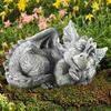 Dragon Sculpture Resin Craft Garden Ornaments Decor Unique Statue Sculpture Magic Flying Dragon Outdoor Yard Decoration