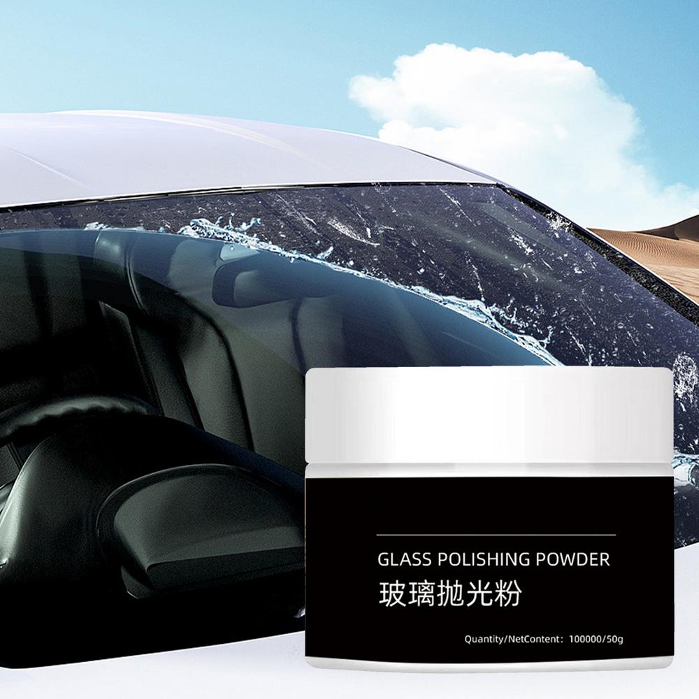 Glass Polish Powder Glass Polishing Compound Nano Waterproof Glass Polish 1.76 Oz Glass Scratch Remover Multifunctional Glass