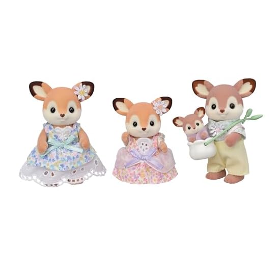 Sylvanian Families Doll [ Deer Family ] FS-53 ST Mark Certified Ages 3 and Up Toy Dollhouse Sylvania