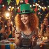 Cappello Unisex Leprechaun Jazz Cabaret Tessuto Morbido in Cotone Perfetto Per Feste A Tema Evento