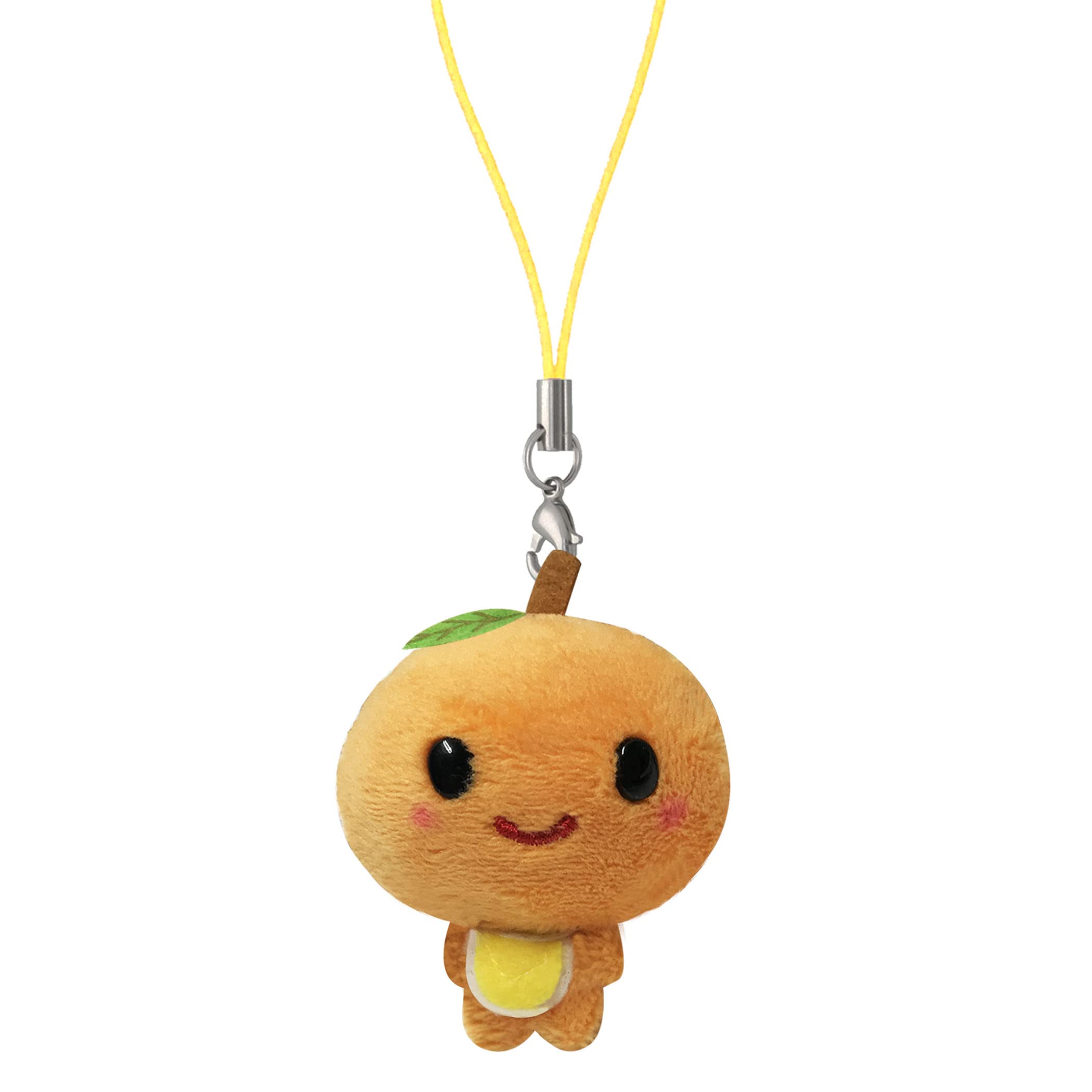 

[LamPlanning] Plush Toy Mikan-chan Strap Keychain - Cute, Fluffy, Round, Soothing (Orange Baby, 1 piece)