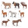Donkey Alpaca Sheep Model Collection Pvc Figures For Home Decor And Educational Display
