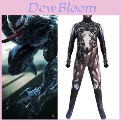 Venom Spider-man Cosplay Costume Jumpsuit With Exquisite Design And Breathable Fabric For Kids And Adults
