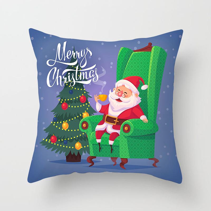 New Santa Claus Snowman Pillow Case Festive Home Decoration Pillow Cushion Case