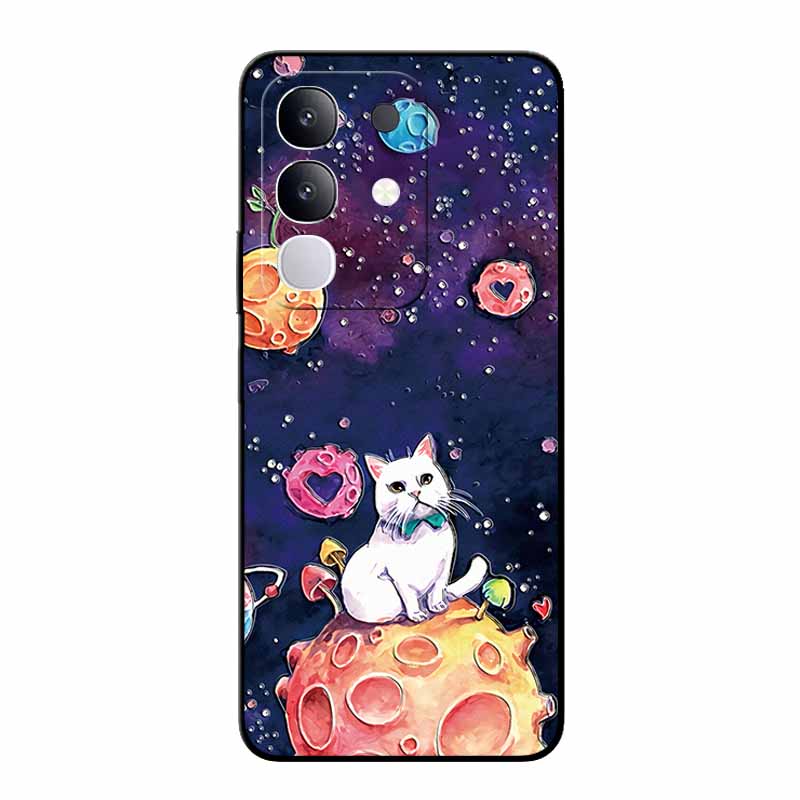 3D Emboss Case For Vivo Y300T V2445EA Relief Emboss Soft Silicone Covers For VIVO Y300t 2025 TPU Relief Emboss Funda Flower Capa