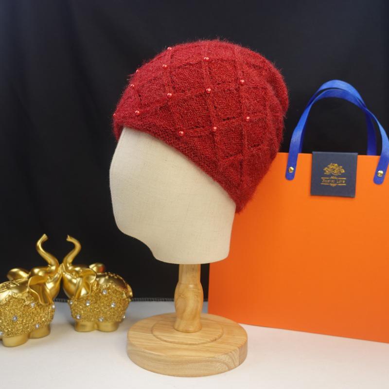 Pălării tricotate la modă pentru femei: Căciuli din lână dublu strat, îngroșate, cu protecție pentru urechi, calde, pentru toamnă și iarnă