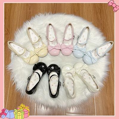 Daily Sweet Lolita Round Head Small Leather Shoes Year Cute Vitality Small Man Looks Tall Mary Jane Shoes