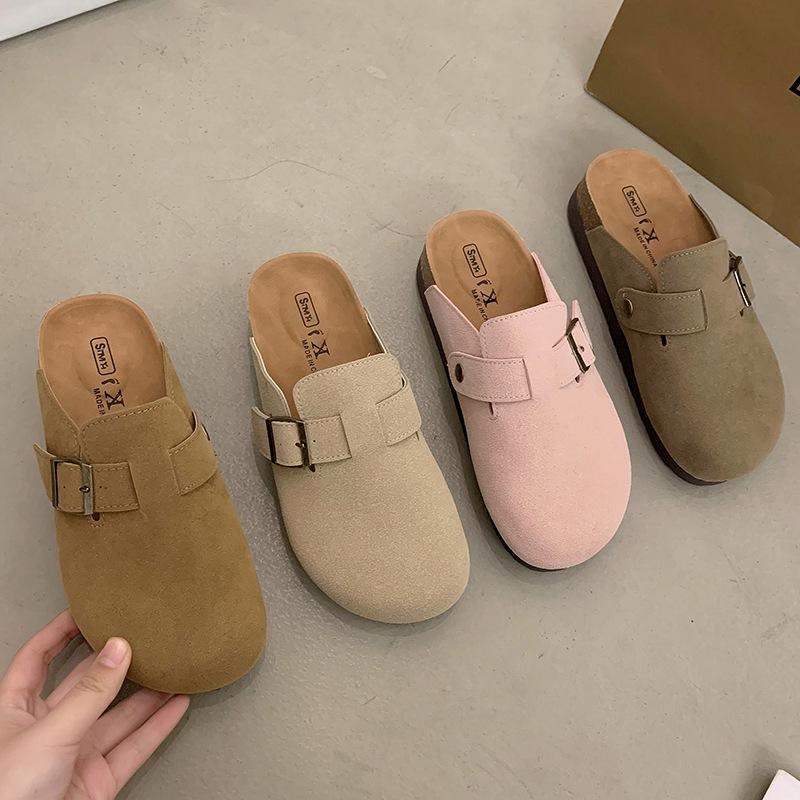 Women's 4.5cm Birkenstock Spring 2025 Closed-Toe Thick-Soled Mule Sandals Suitable for Outdoor and Leisure Activities