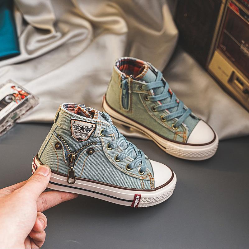 

Spring Autumn Child Shoes Sneakers Baby Toddler Canvas Shoes Spot 37 синий